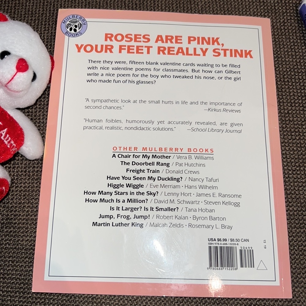Valentines Day kids book Roses are Pink Your Feet Really Stink paperback book​​ - Picture 2 of 5